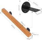 Wood Stair Handrails Wall Mounted Wooden Indoor Stair Handrail Safety Non‑Slip Grab Bar for Elderly Adults Kids Fits Stairs Corridor Loft Garage Porch Toilet