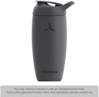 Promixx Pursuit Shaker Bottle New Edition– Insulated Stainless Steel Water Bottle and Shaker Cup, 18oz, Graphite Gray
