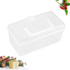 Cabilock 2pcs Portable First Aid Box Large Capacity Medicine Storage Organizer with Handle Transparent Design Durable Plastic for Home Travel Camping Emergencies White