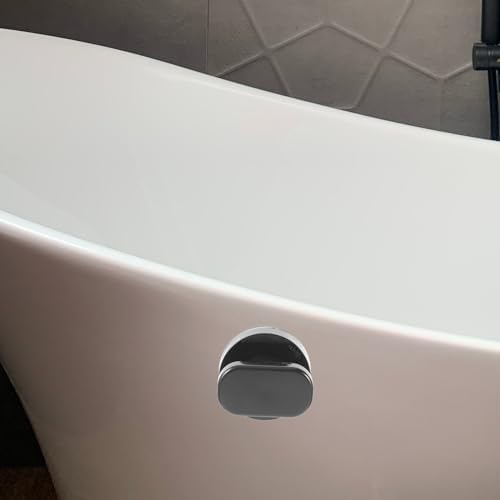 Hemoton Self Stick Suction Cup Handle 2.36 Inch Portable Bathroom Grab Bar Safety Support Handrail for Shower Toilet Stair Use No Drill Installation