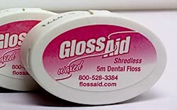 Shredless Monfilament Waxed Dental Floss 6-Pack - 5 Meters Each