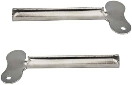 4PCS Silver Stainless Steel Tube Squeezer, Metal Toothpaste Roller Key for Bathroom, Hair Dye, Paint and Cosmetic Tubes