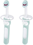 MAM Baby Toothbrush Training Brush 6+ Months – Extra Soft Infant & Toddler Toothbrush with Safety Shield, Small Rounded Head for First Teeth & Gums, Indicator Bristles, Non Slip Handle, BPA Free