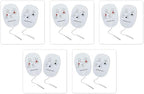 XFT AED Trainer Pads, 5 Pairs Practice Trainer Pads for XFT Mini AED Trainer Pads (Adult & Child Pads), Use for XFT-D0009, XFT-120N, XFT-120NB, XFT-120GA, Replacement AED Trainer Pads