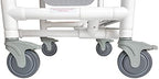 5" Institutional-Grade Replacement Shower Chair Wheels – Set of 4 Locking Casters for Rolling & Commode Chairs, Fits Models DL-1, RL-1 & RCL-1
