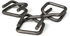 ESK Packaging® 3/4" Strapping Buckle – Reusable Heavy-Duty Self Locking Phosphate Coated Wire Buckles for Cord Strapping, Metal Buckle 100/Case