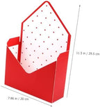 Ciieeo 10pcs Envelope Shape Flower Wrapping Boxes Floral Candy Boxes for Wedding Decorations Florist Use Packaging Supplies Random Style