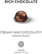Nespresso Capsules Vertuo, Rich Chocolate, Mild Roast Coffee, 30-Count Coffee Pods, Brews 7.8 oz.