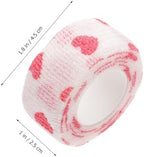 Healifty Durable Self-Adhesive Finger Bandages 12 Rolls Elastic Cohesive Wraps for Sports Injury Protection and Daily Finger Support 1.77X0.98 Inches