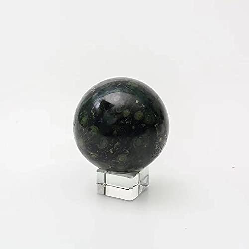 BEINUANCRYSTAL 1pc 55MM-60MM Natural Green gem Crystal Malachite Crystal Healing Balls