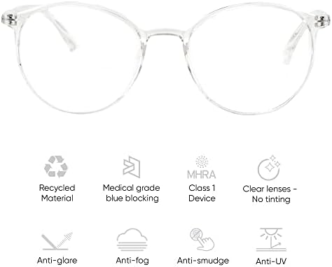 Ocushield Blue Light Blocking Glasses Prevent Eye Strain from Digital Devices | Developed by Optometrists | For Adults & Kids