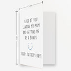 OJsensai Funny Stepdad Fathers Day Card from Step Son Daughter, Gifts for Bonus Dad, Happy Fathers Day for Step Dad