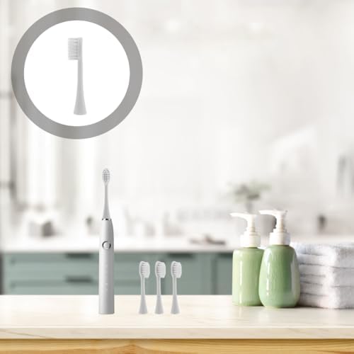 Didiseaon 3pcs Replacement Toothbrush Heads Soft Bristles Electric Toothbrush Fittings Compatible for Adults and Oral Care Accessory