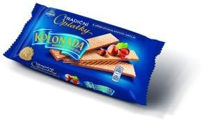 Opavia Tradicni oplatky Kolonada 140g Wafers with Nuts-Chocolate Filling