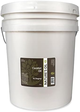 Nature's Oil Coconut 92 Degree, Naturally Refined, 35lbs (5 Gallon)