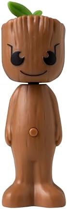Brush Buddies Marvel Groot Kids Toothbrush, Soft & Rounded Bristles, Poppin' Fun Superhero Toothbrush Cover