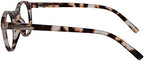 OPULIZE ZEN Reading Glasses and Reading SunGlasses for Women Men,Cool Round, Matt Light Brown Tortoiseshell +1.5 (Pack of 2)