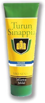 Finnish Mustard Mix Set Auran & Turun Mustard 275g (0.60lb) x 7 Tubes Many Flavors Finnish Mustard in a Söpösöpö Box SOPOSOPO
