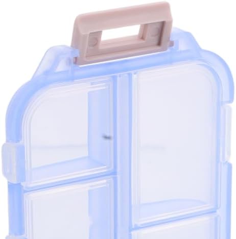 2pcs Portable Pill Organizer Small Travel Medicine Case with 2-Layer Compartments, Sealed Daily Box and Medication Storage