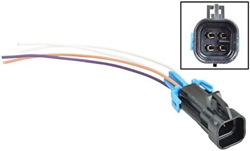 ICT Billet GM LS O2 Oxygen Sensor Square Male 1-Keyway Wire Connector Plug Pigtail WP0XY32