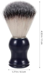 Didiseaon Barber Shaving Brush with Soft Nylon Bristles, Blue Handle Beard Brush for Men, Facial Hair Grooming Tool for Daily Use and Travel, Shaving Accessory for Professional and Home Use
