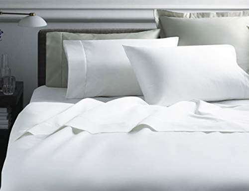 100% Cotton Sheets - Real 800 Thread Count 4 Piece Bed Sheet Set - Soft & Smooth Hotel Luxury 4pc Sheet Set Solid 15 inches Deep Pocket (White, RV-King)