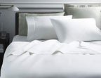 100% Cotton Sheets - Real 800 Thread Count 4 Piece Bed Sheet Set - Soft & Smooth Hotel Luxury 4pc Sheet Set Solid 15 inches Deep Pocket (White, RV-King)