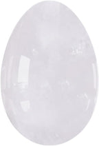 Undrilled Yoni Eggs 45X30mm Natural Rose Quartz Massage Egg Obsidian Crystal Jade Eggs Kegel Exercise Massage Ball,White Jade Eggs