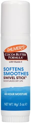 Palmer's Cocoa Butter Formula Moisturizing Swivel Stick with Vitamin E, Lip Balm for Beach Bag, Face & Body Moisturizer Stick, Ideal for Treating Dry Skin Patches (1 Count)