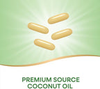 Nature's Way Coconut Oil, 62% MCTs(1), Hexane Free, 120 Softgels (Packaging May Vary)