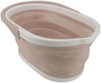 Bucket, Mop Bucket Washing Basin Home Bathroom Supplies Household Dust Mops Bucket Foldable Water Pail Bucket for Caddy Spin Mops (Khaki)
