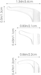 UKCOCO 15 Pairs Silicone Non-slip Eyeglass Ear Hooks Comfortable Glasses Holders Anti-skid Retainers for Secure Fit behind Ears, Portable Eyewear Accessories for Sports and Daily Use