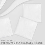 250-Count Touch of Color 3-Ply Paper Dinner Napkins, White