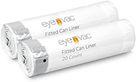 EyeVac+ Ultra Strong 13 Gallon Trash Bags - 3X Thicker Than Normal, Perfect Fit for EyeVac+ Can Liners - 40 Count