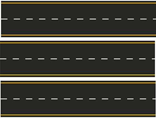 Yellow and White road roadway Edible Cake Topper