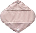 5 Pieces Charcoal Bamboo Mama Cloth/Menstrual Pads/Reusable Sanitary Pads (Light Pink, Pantyliner (8 inch))