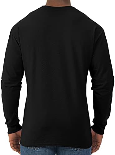 Jerzees Mens Dri-Power Cotton Blend Long Sleeve Tees, Moisture Wicking, Odor Protection, UPF 30+, Sizes S-3x