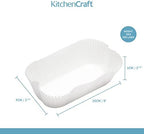 KitchenCraft Loaf Tin Liners, Non Stick, Cake and Bread Tin, 20 x 9 cm, Pack of 40 Liners, White