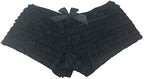 Daisy corsets Mesh Ruffle Panty w/Bow 6X Black