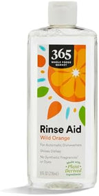 365 by Whole Foods Market, Rinse Aid for Automatic Dishwashers, Wild Orange Scent, 8 Fl Oz