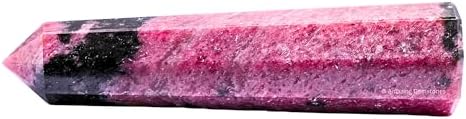 Amazing Gemstone Rhodonite Crystal Towers - Natural Healing Crystal Point Obelisk for Reiki Healing and Crystal Grid (2" to 3" INCH)