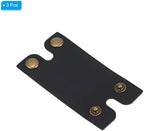 PATIKIL Leather Razor Head Protecting Cover, 3 Pack Double Edge Safety Razor Head Protecting Sheath Shaver Tip Cover for Travel, Black