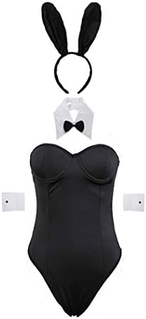 JasmyGirls Sexy Halloween Bunny Costumes Women Cosplay Lingerie Set Anime One Piece Bodysuit Kawaii Maid Outfit Roleplay Suit