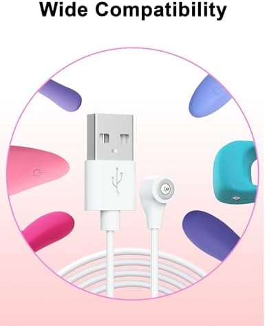 Bicmice Magnetic USB Charger Cable Replacement DC Charging Cord(2.6Ft/0.8M)