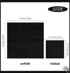 100 Pcs 2-Ply Black Cocktail Napkins - 5 x 5 Inch Disposable Paper for Dinner, Wedding, Party, Beverage