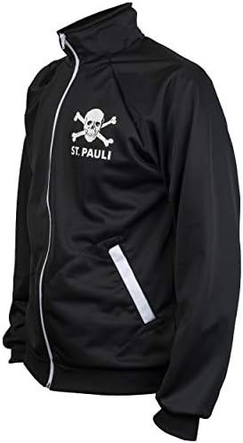 St. Pauli Black Ultras Skull Kult Crossbones Punk Activist Jacket Football Tracksuit Top