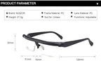 Generic Adjustable Focus Glasses Near And Far Sight - 2024 New Flex Focus Adjustable Glasses Dial Vision, Reading Glasses Lightweight Eyeglasses for Women Men - Stay Clear Vision