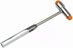 Neurological Reflex Hammer Percussor with Brush Medical Diagnostic Hammer for Health Care Relaxation (Orange)