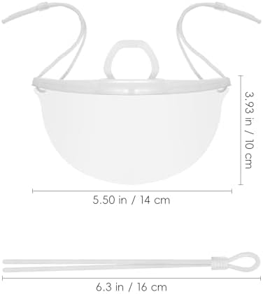 MAGICLULU 20Pcs Chef Masks Anti-Fog Plastic Nose Mouth Covers for Restaurant Kitchen Food Service Safety