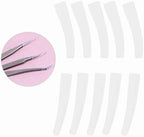 10Pcs Grafting Eyelashes Tips Covers, Non Slip Elbow Tweezers Protective Cover, Soft Silicone Tweezer Point Protectors Cap for Beauty Salon, Makeup College, Transparent